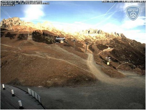 Cham (fleg) Chamonix webcam 1st Dec 2011