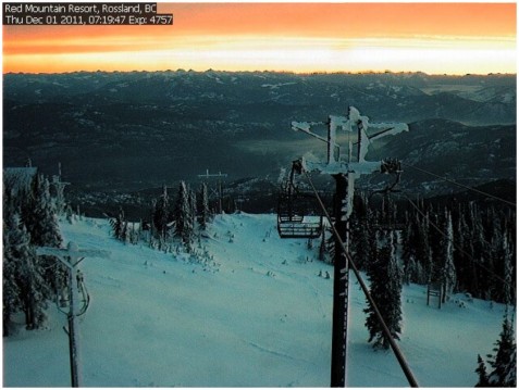 Red Mountain Red Mountain webcam 1st Nov 2011