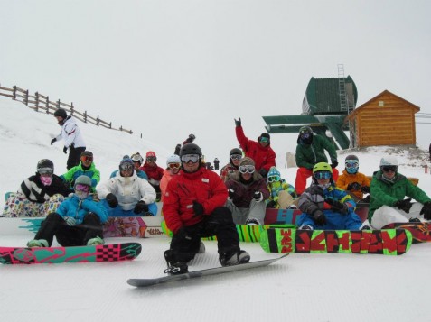Banff Snowboard Instructors First run at Lake Louise 11/12 Season