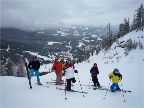 Red Mountain skiers