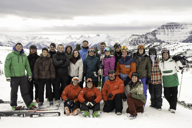 All smiles for the Banff crew