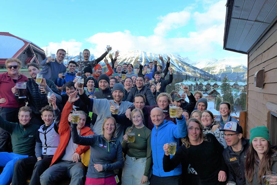 Celebrations in full flow for us CSIA and CASI Level 1 instructors.
