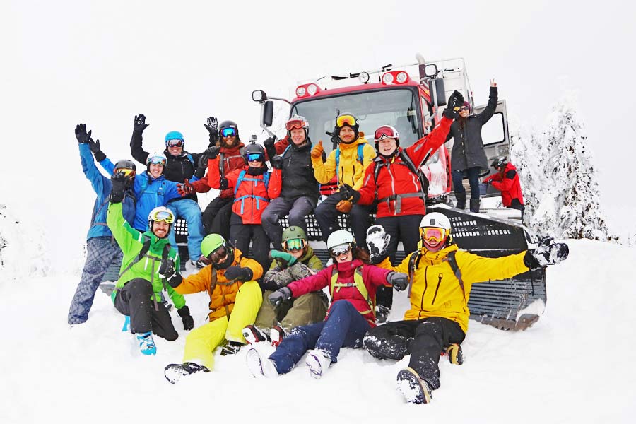 What a day! Cat skiing wins.