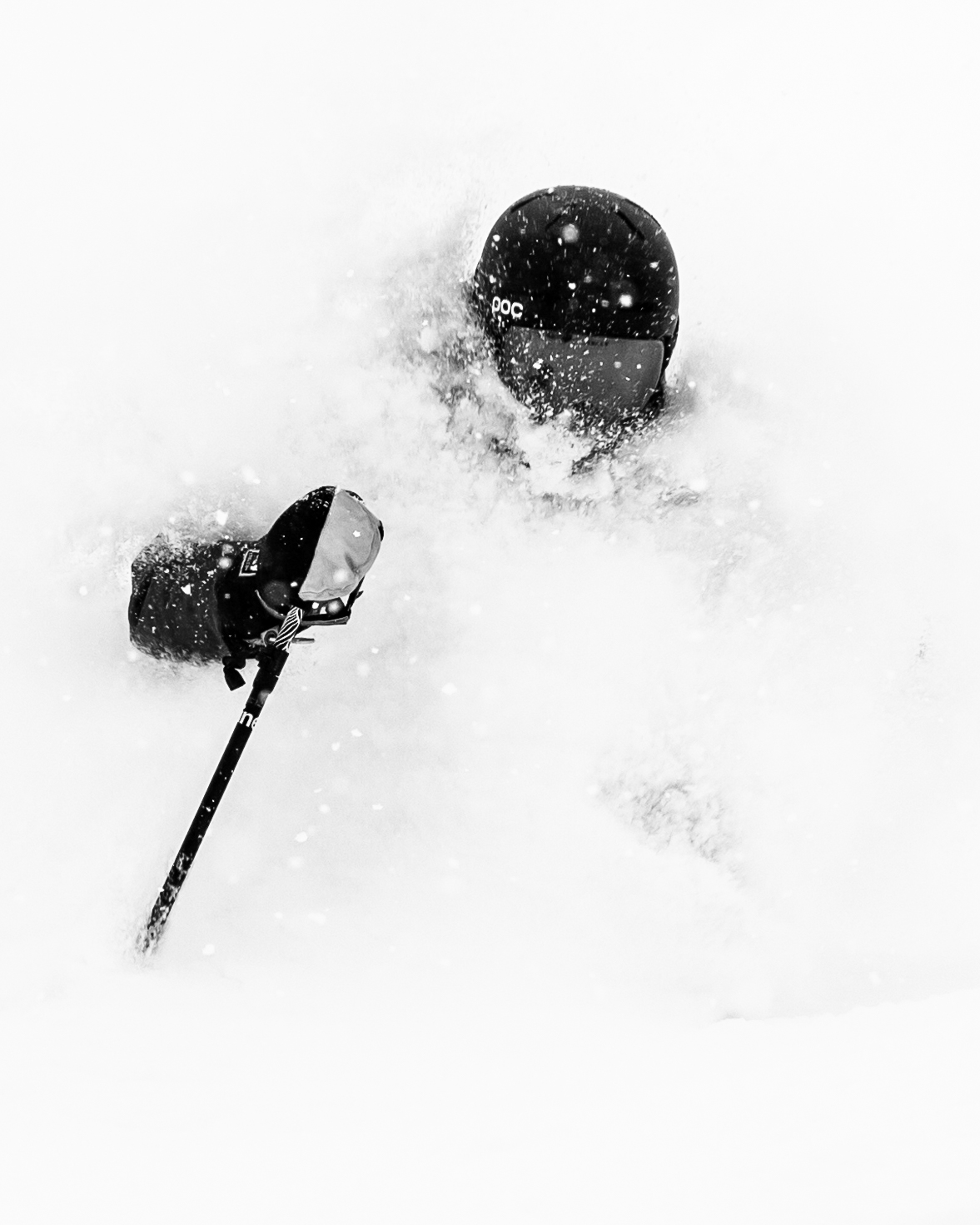 Staying hydrated on a powder day.